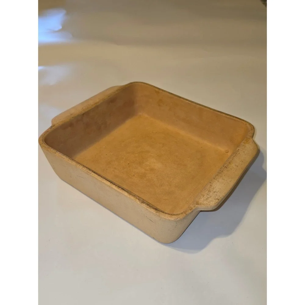 Home and Garden Party LTD 9 Inch Square Stoneware Baking Dish Terracotta